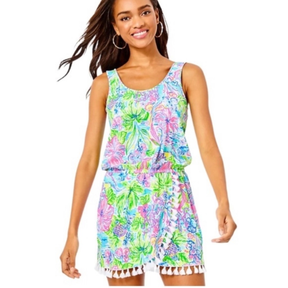 Lilly Pulitzer Jarrett Romper Lilly Loves Hawaii  Size XS